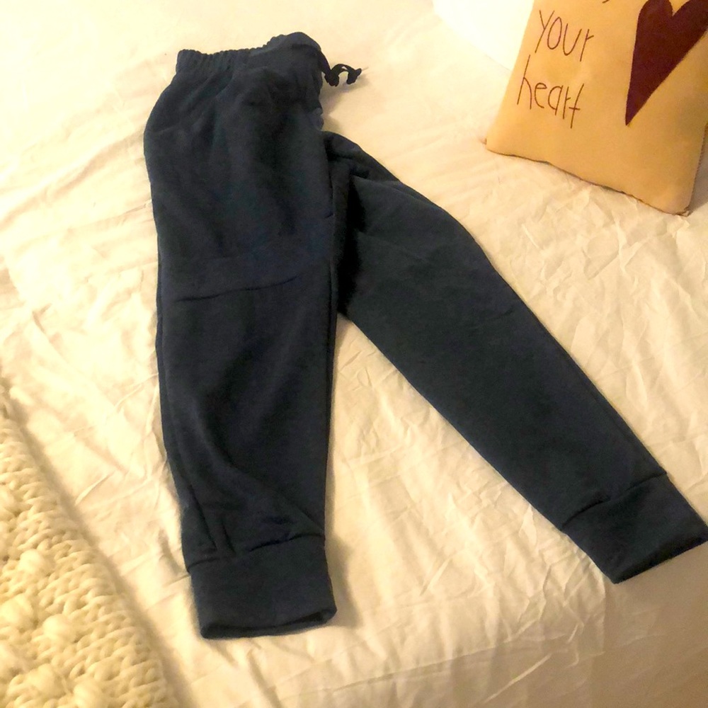 ON woman’s sweatpants.  Swiss engineered.